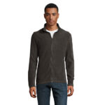 NORMAN Fleecejacke Herren 220 g/m² Schwarz – Vorderansicht