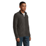 NORMAN Fleecejacke Herren 220 g/m² Schwarz – Seitenansicht