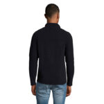 NORMAN Fleecejacke Herren 220 g/m² Blau – Rückansicht