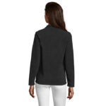 NORMAN Fleecejacke Damen 220 g/m² Schwarz – Rückansicht