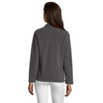 NORMAN Fleecejacke Damen 220 g/m² Schwarz – Rückansicht