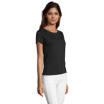REGENT FIT T-Shirt Damen 150 g/m² Schwarz – Seitenansicht