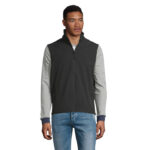 RACE Softshell-Bodywarmer Herren Schwarz – Vorderansicht