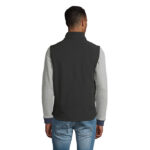 RACE Softshell-Bodywarmer Herren Schwarz – Rückansicht