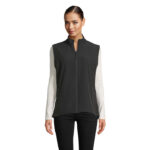 RACE Softshell-Bodywarmer Damen Schwarz – Vorderansicht