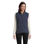 RACE Softshell-Bodywarmer Damen Blau – Vorderansicht