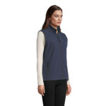 RACE Softshell-Bodywarmer Damen Blau – Seitenansicht