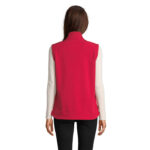 RACE Softshell-Bodywarmer Damen Rot – Rückansicht