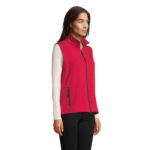 RACE Softshell-Bodywarmer Damen Rot – Seitenansicht