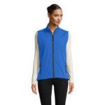 RACE Softshell-Bodywarmer Damen Blau – Vorderansicht