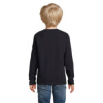IMPERIAL Langarm-T-Shirt Kinder 190 g/m² Schwarz – Rückansicht