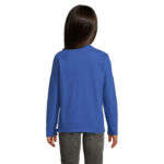 IMPERIAL Langarm-T-Shirt Kinder 190 g/m² Blau – Rückansicht