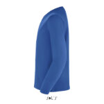 IMPERIAL Langarm-T-Shirt Kinder 190 g/m² Blau – Seitenansicht