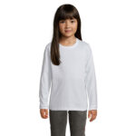 IMPERIAL Langarm-T-Shirt Kinder 190 g/m² White – Vorderansicht