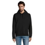 SPENCER Hoodie Herren 280 g/m² Schwarz – Vorderansicht