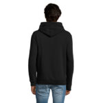 SPENCER Hoodie Herren 280 g/m² Schwarz – Rückansicht