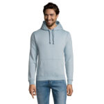 SPENCER Hoodie Herren 280 g/m² Blau – Vorderansicht