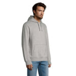 SPENCER Hoodie Herren 280 g/m² Grau – Seitenansicht