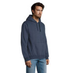 SPENCER Hoodie Herren 280 g/m² Blau – Seitenansicht