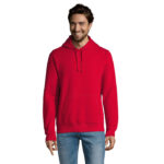 SPENCER Hoodie Herren 280 g/m² Rot – Vorderansicht