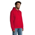 SPENCER Hoodie Herren 280 g/m² Rot – Seitenansicht