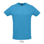 SPRINT T-Shirt Unisex 130 g/m² Blau – Vorderansicht