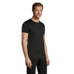 SPRINT T-Shirt Unisex 130 g/m² Schwarz – Seitenansicht