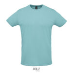 SPRINT T-Shirt Unisex 130 g/m² Blau – Vorderansicht