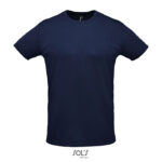 SPRINT T-Shirt Unisex 130 g/m² Blau – Vorderansicht