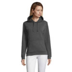 SPENCER Hoodie Damen 280 g/m² Grau – Vorderansicht
