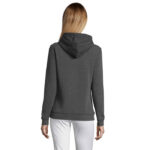 SPENCER Hoodie Damen 280 g/m² Grau – Rückansicht