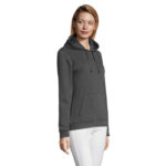SPENCER Hoodie Damen 280 g/m² Grau – Seitenansicht