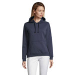 SPENCER Hoodie Damen 280 g/m² Blau – Vorderansicht