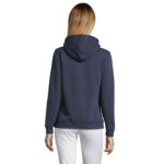 SPENCER Hoodie Damen 280 g/m² Blau – Rückansicht