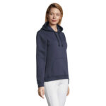 SPENCER Hoodie Damen 280 g/m² Blau – Seitenansicht