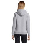 SPENCER Hoodie Damen 280 g/m² Grau – Rückansicht