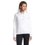 SPENCER Hoodie Damen 280 g/m² White – Vorderansicht