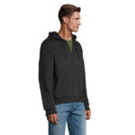 SPIKE Kapuzenjacke Herren 280 g/m² Schwarz – Seitenansicht