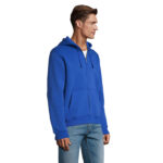 SPIKE Kapuzenjacke Herren 280 g/m² Blau – Seitenansicht