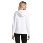 SPIKE Kapuzenjacke Damen 280 g/m² White – Rückansicht