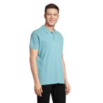 PLANET Poloshirt Herren 170 g/m² Blau – Seitenansicht