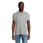 PLANET Poloshirt Herren 170 g/m² Grau – Vorderansicht