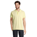 PLANET Poloshirt Herren 170 g/m² Gelb – Vorderansicht