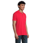 PLANET Poloshirt Herren 170 g/m² Rot – Rückansicht