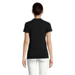 PLANET Poloshirt Damen 170 g/m² Schwarz – Seitenansicht