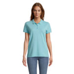 PLANET Poloshirt Damen 170 g/m² Blau – Vorderansicht