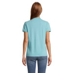 PLANET Poloshirt Damen 170 g/m² Blau – Rückansicht