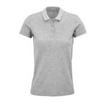 PLANET Poloshirt Damen 170 g/m² Grau – Vorderansicht