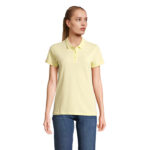 PLANET Poloshirt Damen 170 g/m² Gelb – Vorderansicht