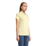 PLANET Poloshirt Damen 170 g/m² Gelb – Seitenansicht